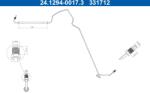 ATE Furtun Frana 24.1294-0017.3 Renault Modus / Modus (24.1294-0017.3)