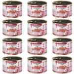 SUPER RAFI Mini cu vițel și inimi de gâscă 12x185 g hrană umedă pentru câini de talie mică