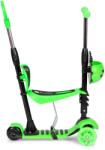ECOTOYS 3-Wheel 5-in-1 Kid Scooter: Átalakítható, LED Kerekekkel, Coccinellidae Kosárral és Szülői Vezetőkarral (EDIYM-SW-6GREEN)