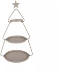 Gastro Háromszintes fém kínálóállvány Hvězda 55 cm, szürke
