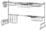 Zokura Edényszárító, inox, 85x32x52cm - Zokura (Z1362)