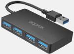 Approx APPC49V2 4 Port USB 3.0 HUB fekete (APPC49V2)