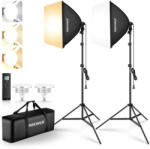  NEEWER NK103 45W LED szett softboxokkal és 2.4G távirányítóval (2 db izzó, EU)
