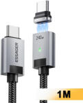 Essager ES-X95 - Cablu magnetic USB-C la USB-C (1m). Încărcare rapidă 240W, înveliș textil din nylon împletit (EXCTT3-HCOG-P)