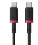 Baseus Gyorstöltő Kábel Dura Usb-c Usb-c 2m 100W piros fekete (6932172669973)