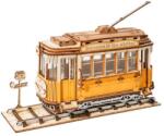 Robotime Fából készült 3D puzzle Történelmi villamos (DV03815)