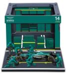 Bburago - Formula Racing F1 Pit Pass szett - Aston Martin AMR25 (2025), #14 Fernando Alonso, 1: 43 (71022096)