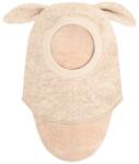HUTTEliHUT Cagulă dublată lână merinos fiartă Huttelihut - Bunny Sand Melange