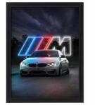BELATONI Vászonkép Bmw M4 autós poszter keretben 40x30 cm (BMW M4 40x30 cm)