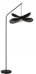 Toolight Loft Állólámpa Fekete Dupla Lámpabúra 50CM E27 Minimalista Elegáns (OSW-00638)
