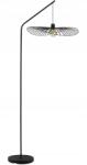 Toolight Loft Állólámpa Fekete Átlátszó Lámpabúra 50CM E27 Minimalista (OSW-07065)