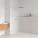 AREZZO design design CLEAR walk-in zuhanyfal BAL, bordázott 1200x2000, matt fekete profil szettel (AR-AS2120200+AR-ASPRMB)