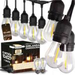 EVI Kültéri Fényfüzér 10M 10+1 Led Izzókkal, Akár 60m-ig Összekapcsolható (Lampki ogrodowe 10m - E27 11x LED)