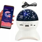 VERK GROUP Csillag Projektor Éjjeli Lámpa Égbolt Star Led Bluetooth Hangszóró Usb Projektor (15904_B)