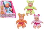 Globo Bimbo - Baby Love baba állatkás fürdőköpenyben - 21 cm (42519)