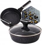 Masterpan 18 cm mély serpenyő fedővel indukciós alumínium gáz sütő (MP-2451)