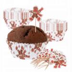 Altom Design Mézeskalácsos karácsonyi muffin papír + beszúró - 24+24 darabos (IMO-ALT-0208015542-370910)