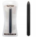 Glossy Brilliant Vékony vibrátor Fekete 165 mm Abs Vízálló (D-218354)