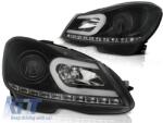  LED csíkos hátsó lámpák piros-füst színben, Mercedes C-osztály W204 Sedan 07-10 (TTTLM6027748)