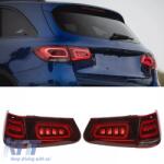  Taillights Set suitable for Mercedes-Benz GLC C253/X253 Pre-Face To Facelift Look Full Led Bar Red/Crystal Carner (CGRTLM6039154)