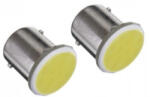  Set 2 becuri LED BA15S 12V 3W COB galbene, tip cireasa simetric (270926-9)