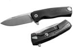 lionSTEEL ROK A BS / Luxus zsebkés tömör alumínium nyéllel és tartós M390 acél pengével - fekete (LION0154)