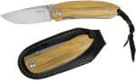 lionSTEEL 8210 UL / Zsebkés D2 acél pengével és tömör olajfa nyéllel - barna (LION0100)