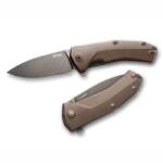 lionSTEEL KUR BBR / Nagyon robusztus zsebkés Sleipner pengével és G10 nyéllel - barna (LION0036)