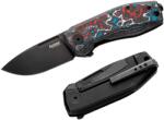 lionSTEEL NANO NA01 NB / Zsebkés exkluzív színes karbon nyéllel, NEBULA mintával - fekete (LION0290)