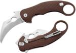 lionSTEEL L. E. ONE 1 A ES / Karambit zsebkés alumínium nyéllel - barna (LION0222)