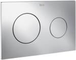 Roca Duplo One PL10 nyomólap, fényes króm A890189001 (A890189001)