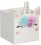  Cutie Decorativa Din Lemn Unicorn 10x10x14 cm