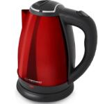 Esperanza Fierbator electric, ESPERANZA, Inox/Plastic, 1.8l, Rosu (EKK013R) Fierbator