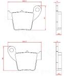 BREN BRENTA BR6046 Offroad fékbetét HM 125 CRE-CRM, 250 CRE-CRM, 450 CRE-CRM hátsó / HONDA CR 125 R 2002-től, 125-250-450 CRF / APRILIA 450 MXV 2009-től hátsó BREN Fékrendszer és alkatrészei Fékbetétek, fé