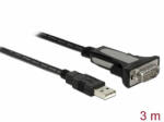 Delock USB 2.0 1 x adaptor serial RS-232 3 m (65962)
