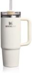 Stanley Quencher H2. O Fluted Tumbler pahar din oțel inoxidabil cu pai mare cream gloss 1 buc