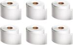 DYMO Set 6 role etichete DYMO LabelWriter albe 41 89 mm pentru ecusoane cu nume, vizitatori si evenimente 2234187 (2234187)