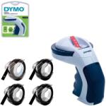 DYMO Set aparat de etichetat manual DYMO Omega cu 3 benzi embosabile negre pentru etichete 3D si organizare acasa, la birou si in atelier DY13574BKC (S0717950BKC)