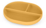 Petite&Mars szilikon osztott tányér - ovális Take&Match Intense Ochre 6m+