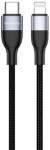 USAMS iPhone 14 Plus / 14 Pro Max / 14 Pro USAMS US-SJ330 MJEMS cablu de date Type-C - Lightning, 120 cm, NEGRU (SJ330USB02)