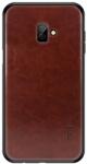 MOFI Husă de protecție din silicon Samsung J6 Plus MOFI cu aspect de piele, MARO ÎNCHIS (GP-83099)