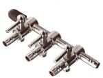  AQUANOVA Adaptor pentru furtun 4/6mm - cu robinet de scurgere, cu trei ieșiri