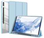 Dux Ducis Husă Samsung Tab S9 FE Plus LTE DUX DUCIS TOBY, tip stand, cu efect de piele, FLIP activă, suport pentru creion, ALBASTRU DESCHIS (GP-151097)
