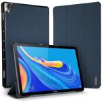 Dux Ducis Huawei MediaPad M6 10.8 LTE DUX DUCIS DOMO tok álló, bőr hatású aktív FLIP, textil minta, SÖTÉTKÉK GP-89294 (GP-89294)