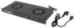 Lanberg AK-1502-B 19" 1U 2x ventilátor + termosztát egység LCD kijelzővel (AK-1502-B) - prodots