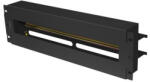 Lanberg AK-VDP103-B 19" 3U DIN sínes fedeles fekete kismegszakító tartó panel (AK-VDP103-B) - prodots
