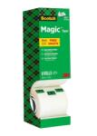 Scotch Brite Set 8 Role Bandă Adezivă Invizibilă Scotch Magic Tape 3M, 19 mm x 33 m, Finisaj Mat, Se Poate Scrie pe Ea, Pachet Economic