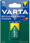 VARTA Recharge Accu Power 9V újratölthető Ni-MH akkumulátor 200mAh - 1 db (4008496550814)