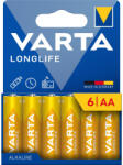 VARTA Longlife AA alkáli elem 1.5V - 6 db (4008496071494)
