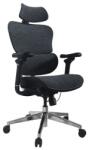 Equip Szék - 651052 (Premium, ergonomikus, Max teherbírás: 150kg, fekete/kék) (651052) - smart-otthon